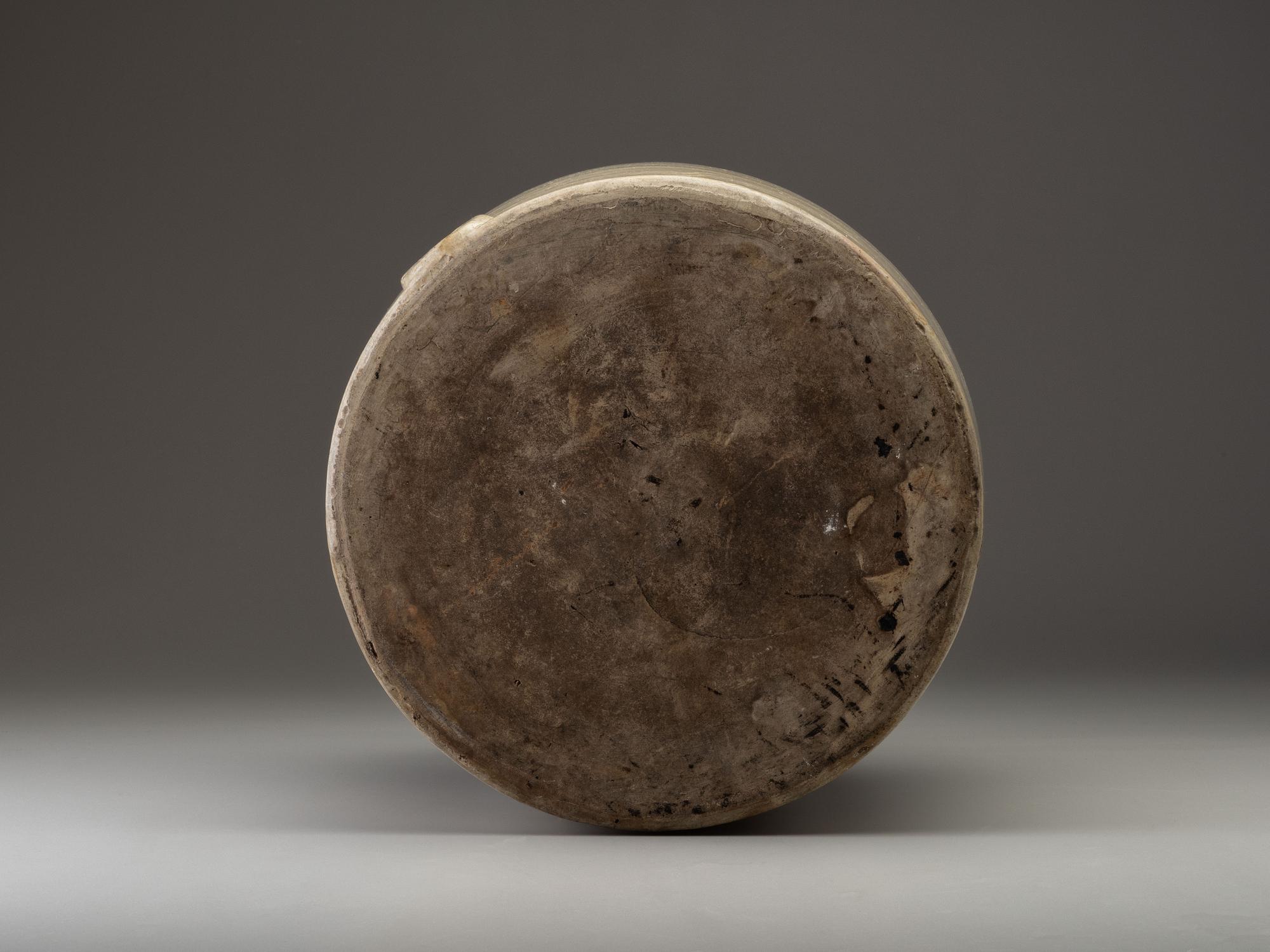 A Ten-Gallon Twin-Handled Stoneware Cooler