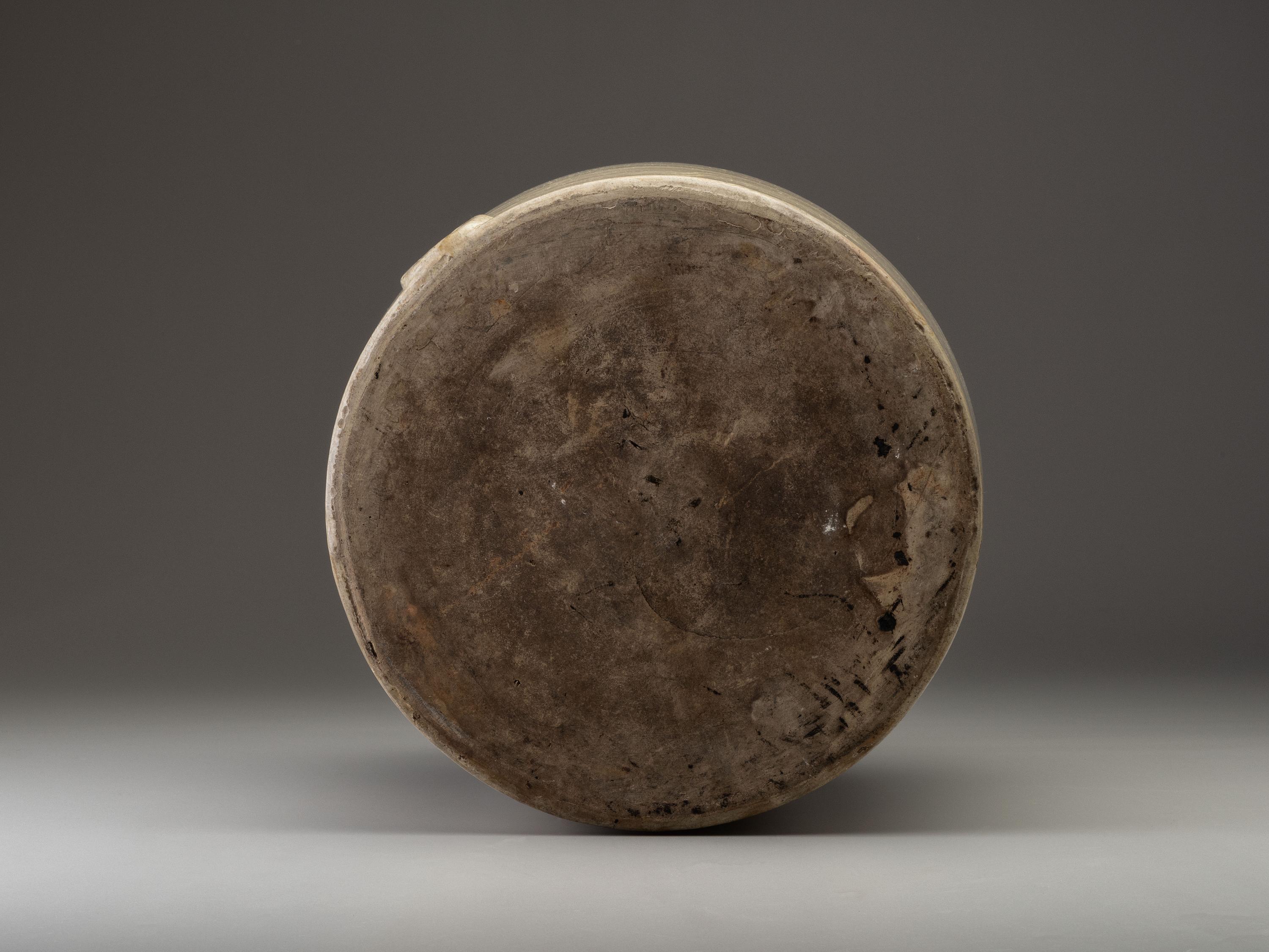 A Ten-Gallon Twin-Handled Stoneware Cooler