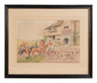Henry Murray (British, 19th Century) Hunting Scenes watercolor on paper