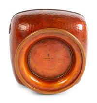 An American Japonesque Hammered Copper Vase with Silver Mounts — Gorham, 20th Century