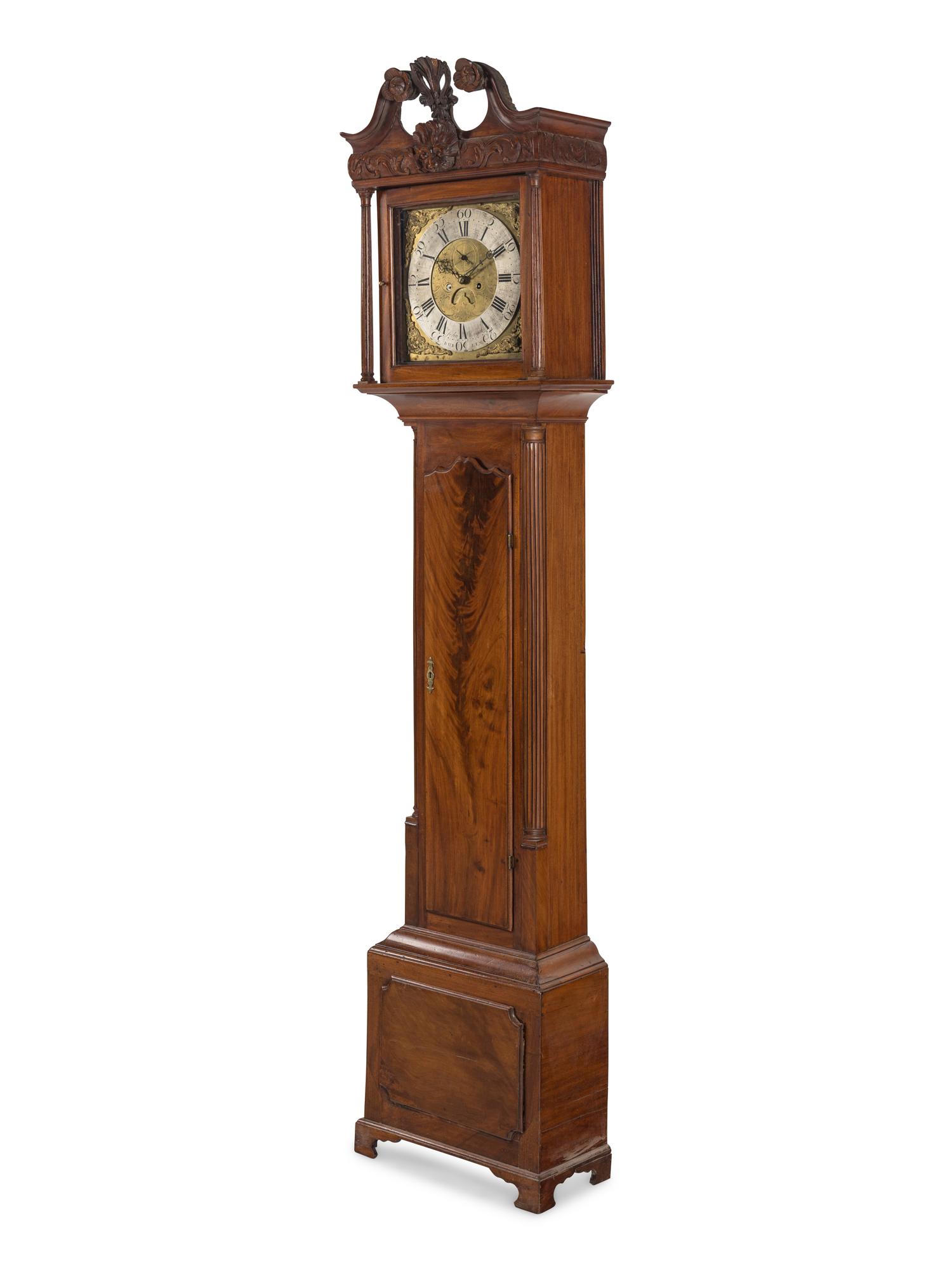 An Irish George III Mahogany Tall Case Clock