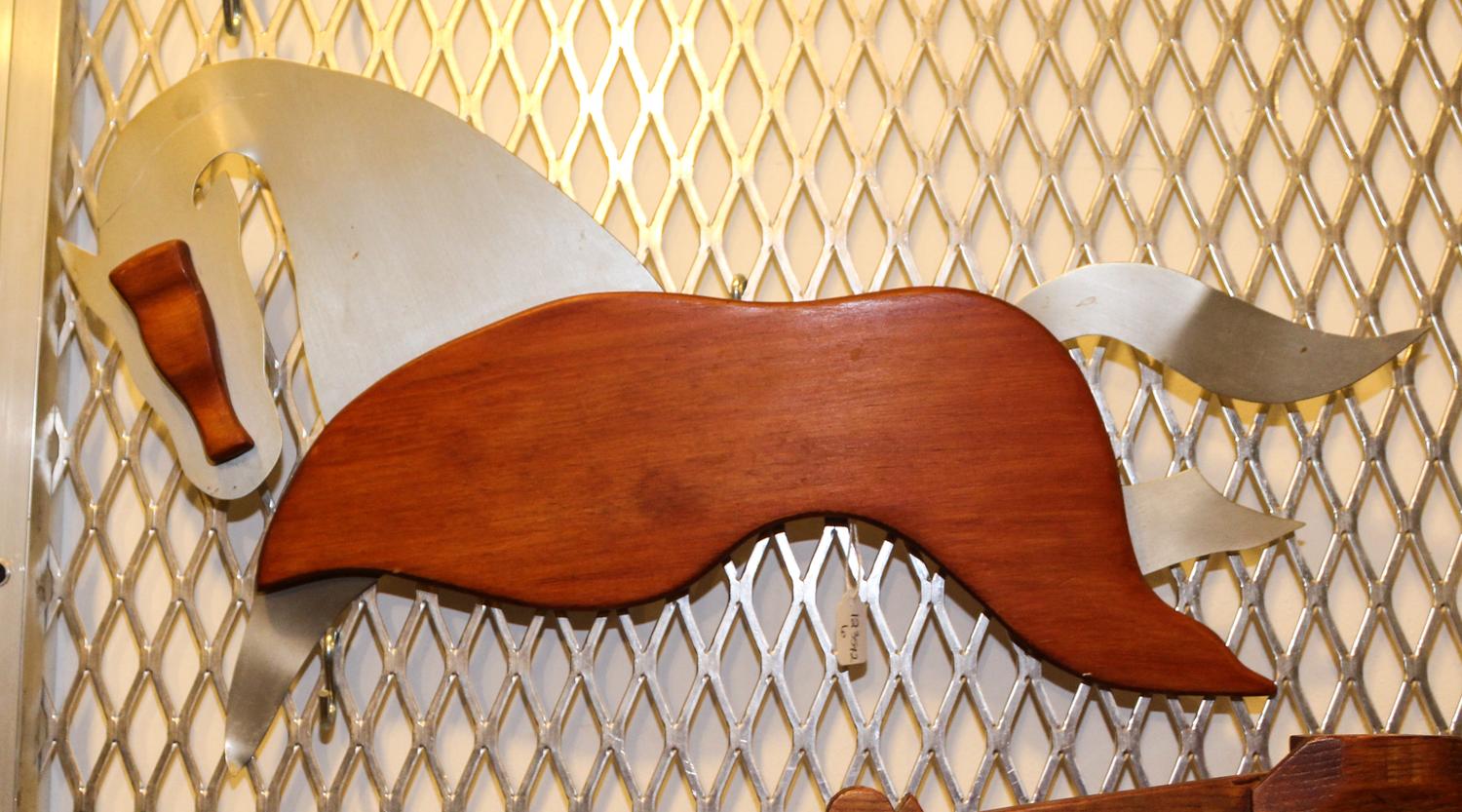 A Horse Plaque Length overall 20 1/4 inches.