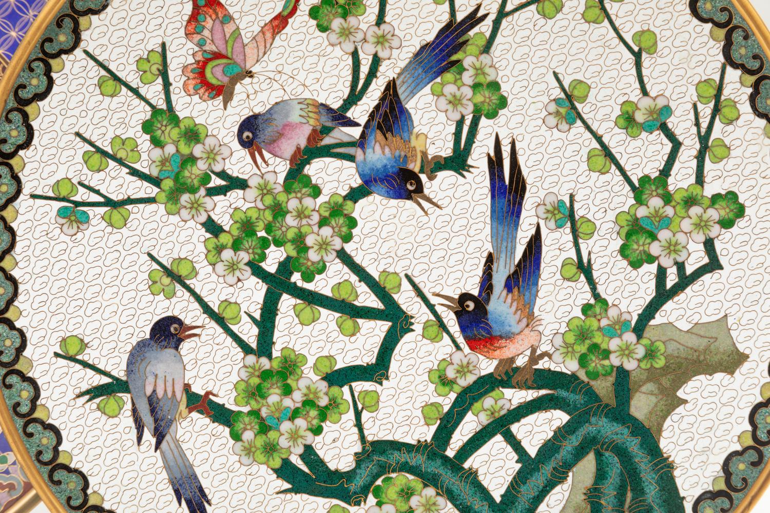 Eight Japanese Cloisonné Chargers