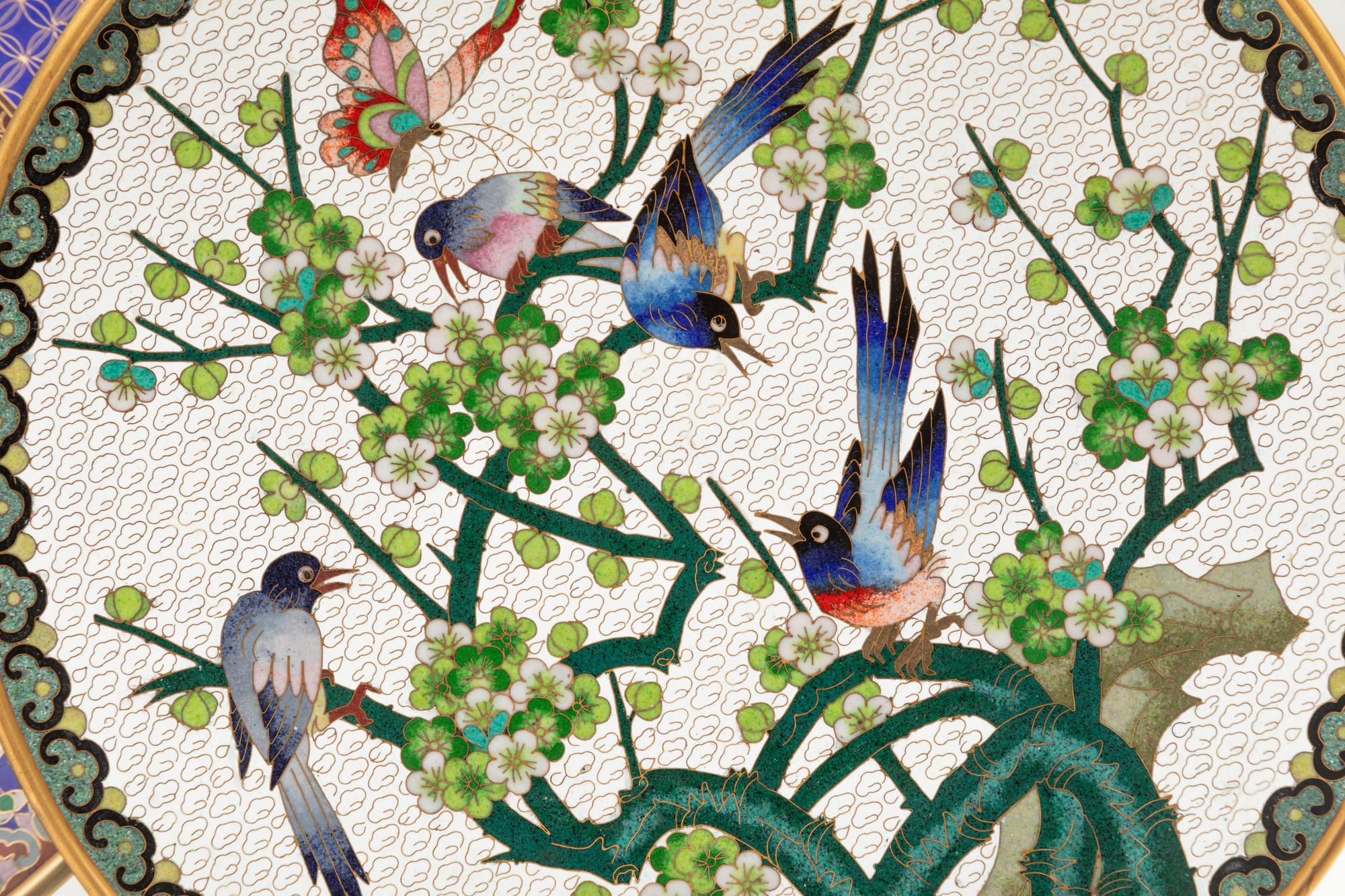 Eight Japanese Cloisonné Chargers