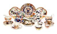 A Collection of Porcelain Table Articles Height of tallest 6 1/2 inches. — 19TH/20TH CENTURY