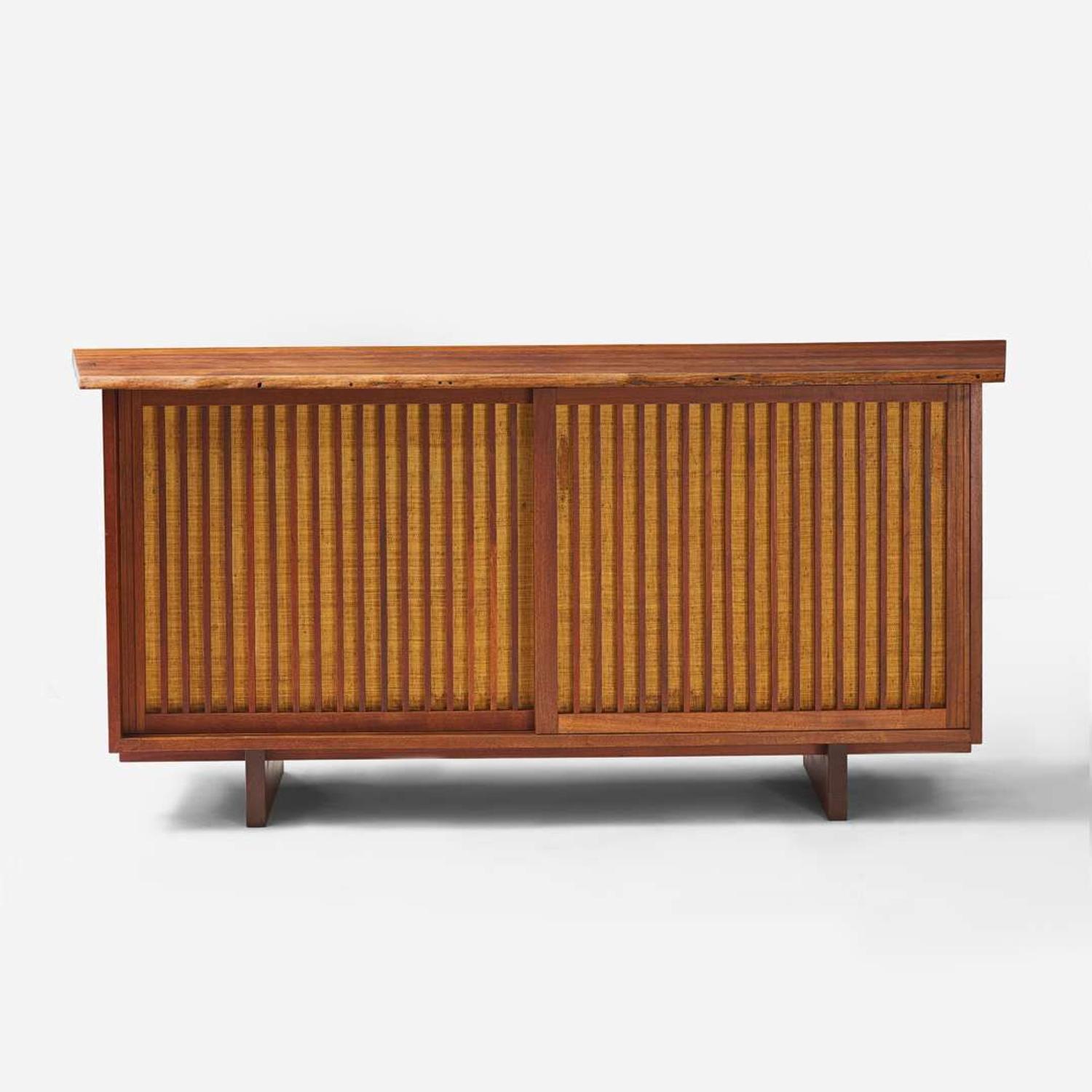 George Nakashima (American, 1905-1990) Special "Double Sliding-Door Cabinet", New Hope, Pennsylvania, 1962