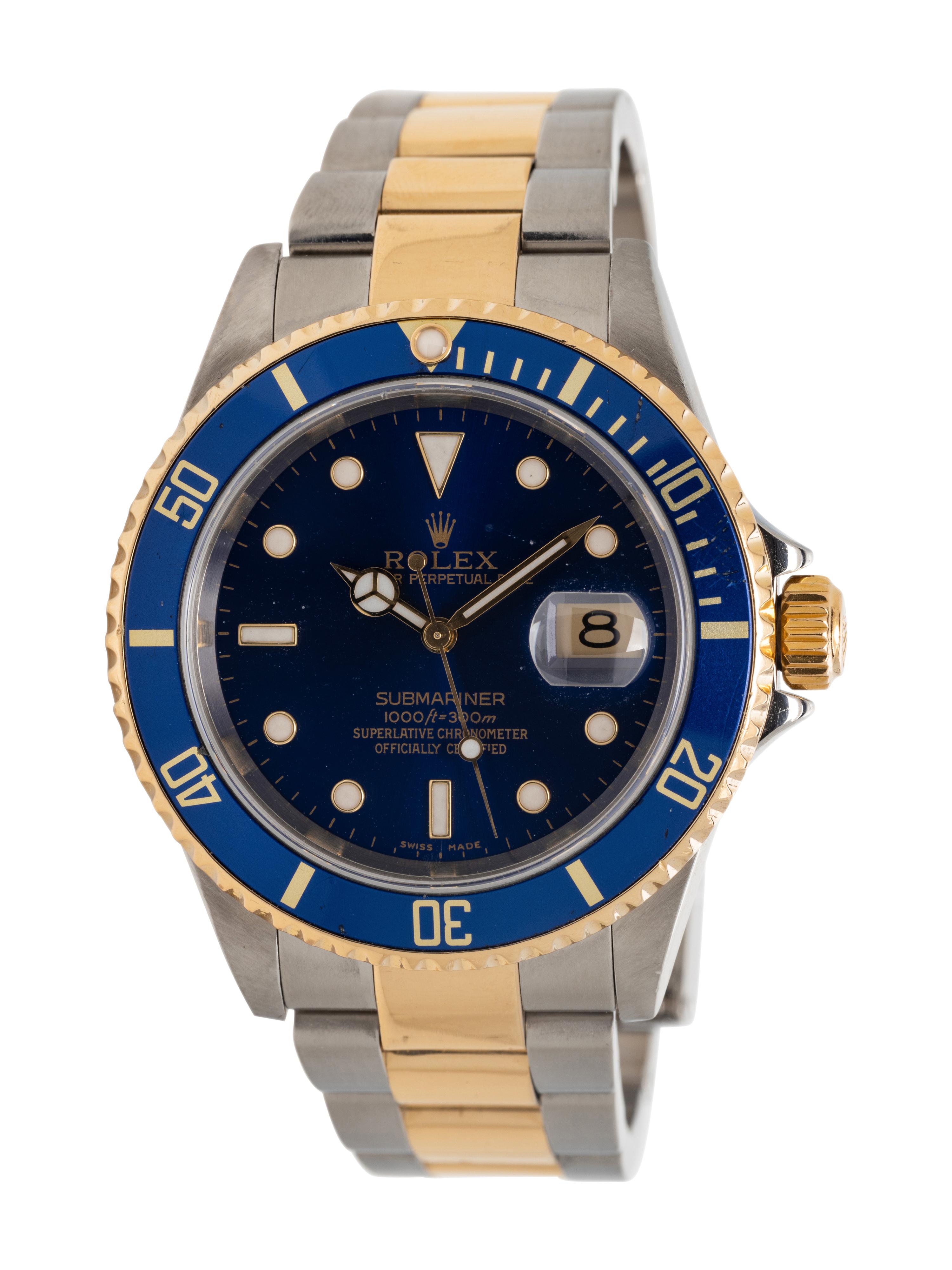 ROLEX, REF. 11613 STAINLESS STEEL AND 18K YELLOW GOLD 'SUBMARINER' DATE WATCH