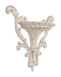 A Pair of Georgian Style White Painted Wall Brackets