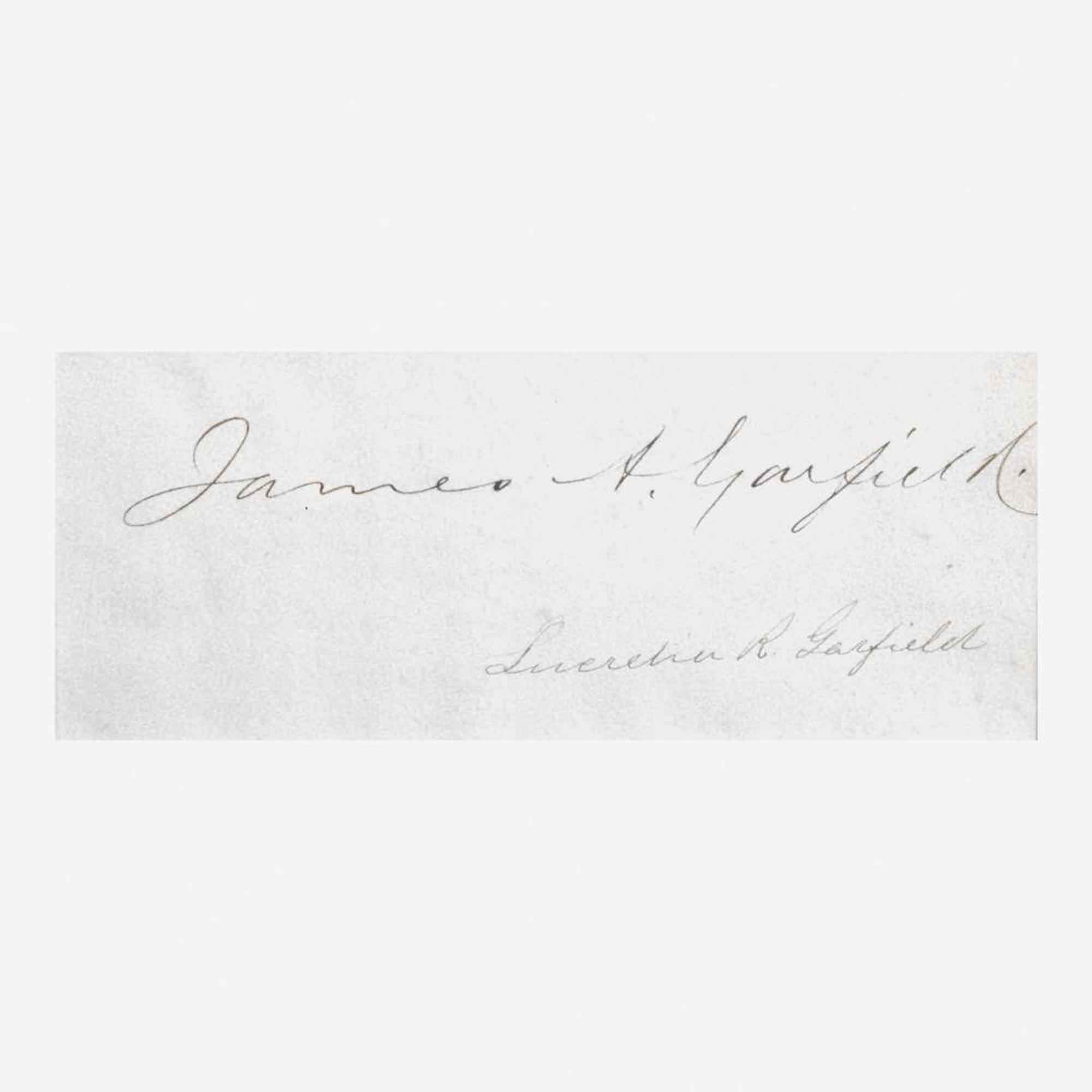 [Presidential] Hayes, Rutherford B., and James Garfield and Chester A. Arthur, et al. Group of 5 Cut Presidential Signatures