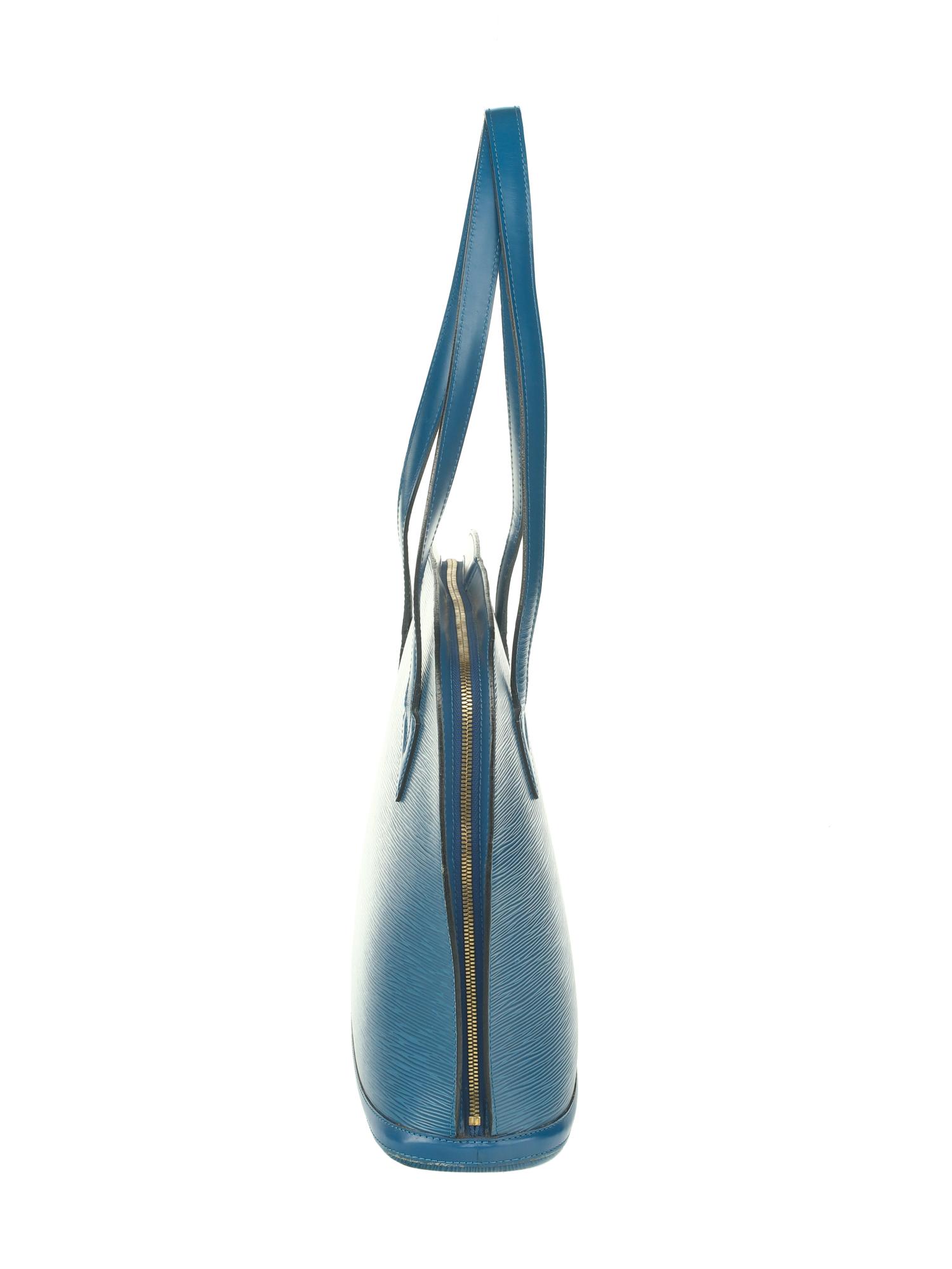 LOUIS VUITTON, BLUE EPI LUSSAC BAG