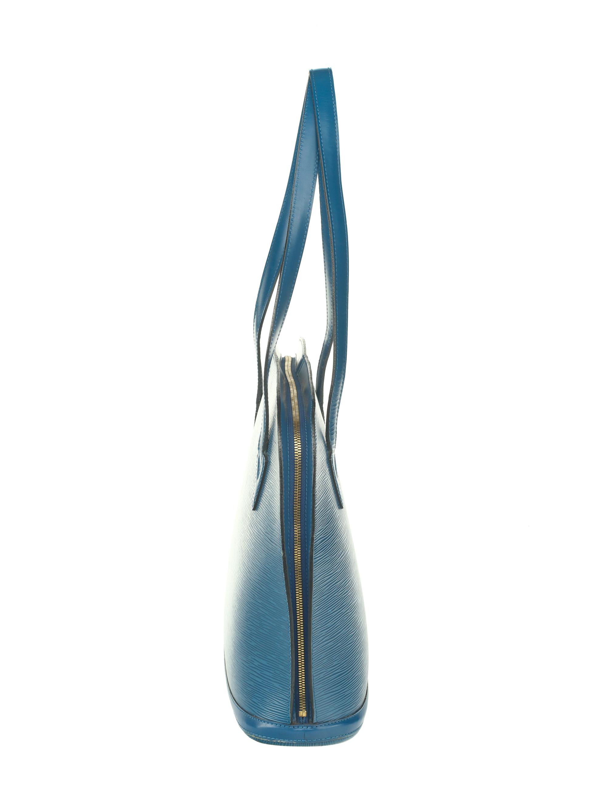 LOUIS VUITTON, BLUE EPI LUSSAC BAG