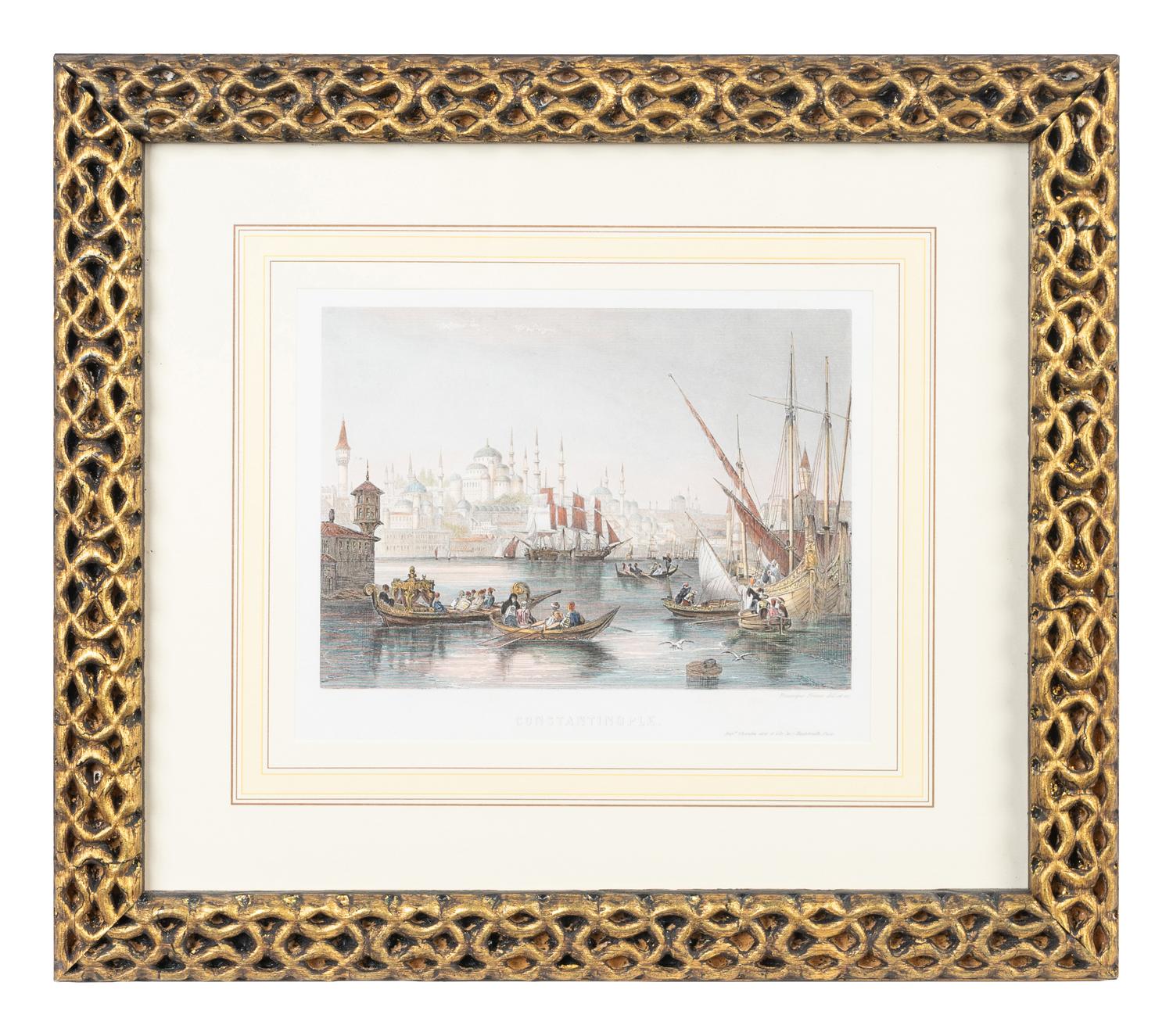 A Group of Six Steel Engravings of Turkey After Thomas Allom and Rouargue