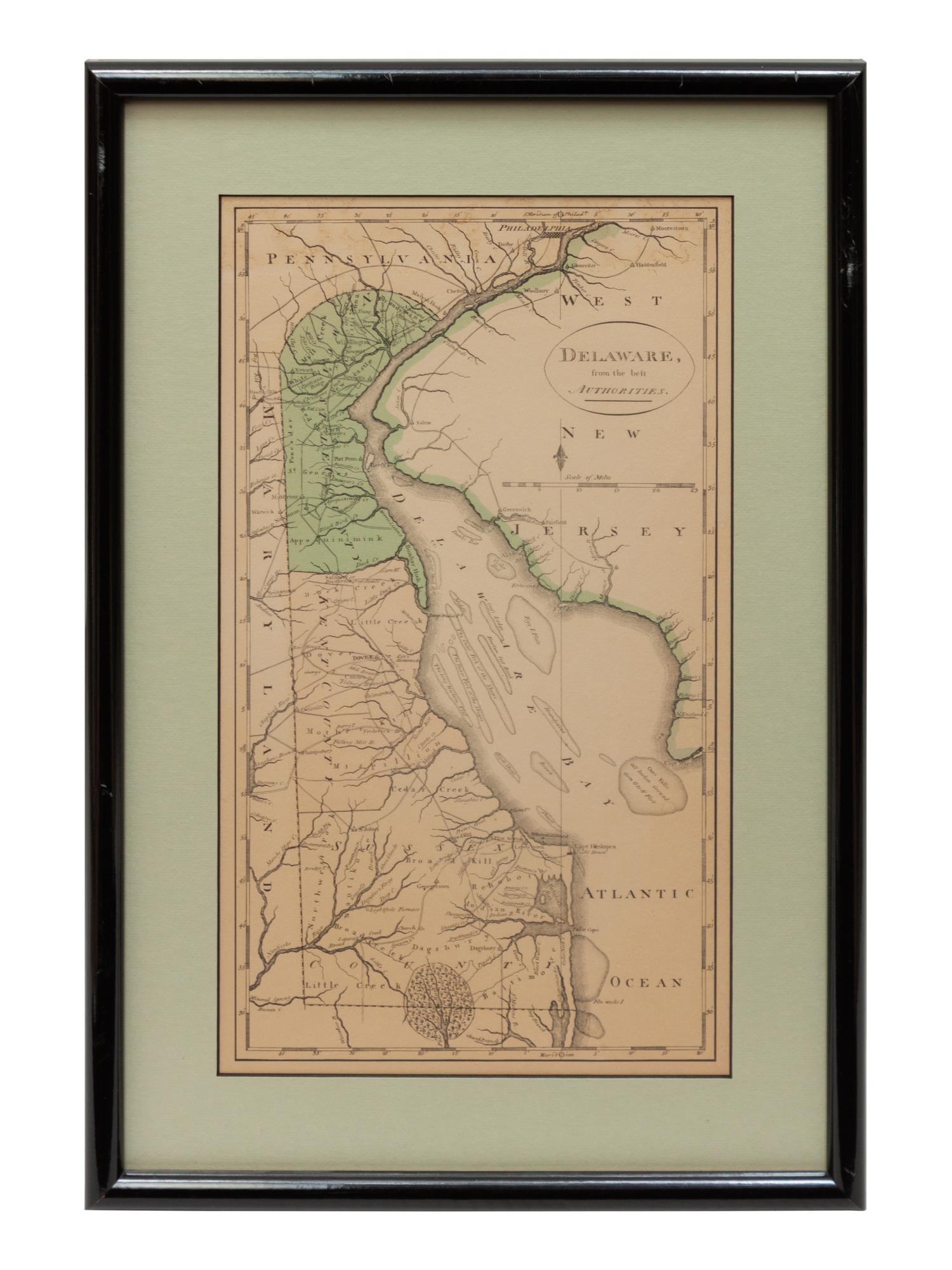 Three Historic Maps: New Map of Europe from The Latest Authorities, 1811, Delaware from the Belt Authorities, 1796, North Carolina published by J.H. Colton & Co.,