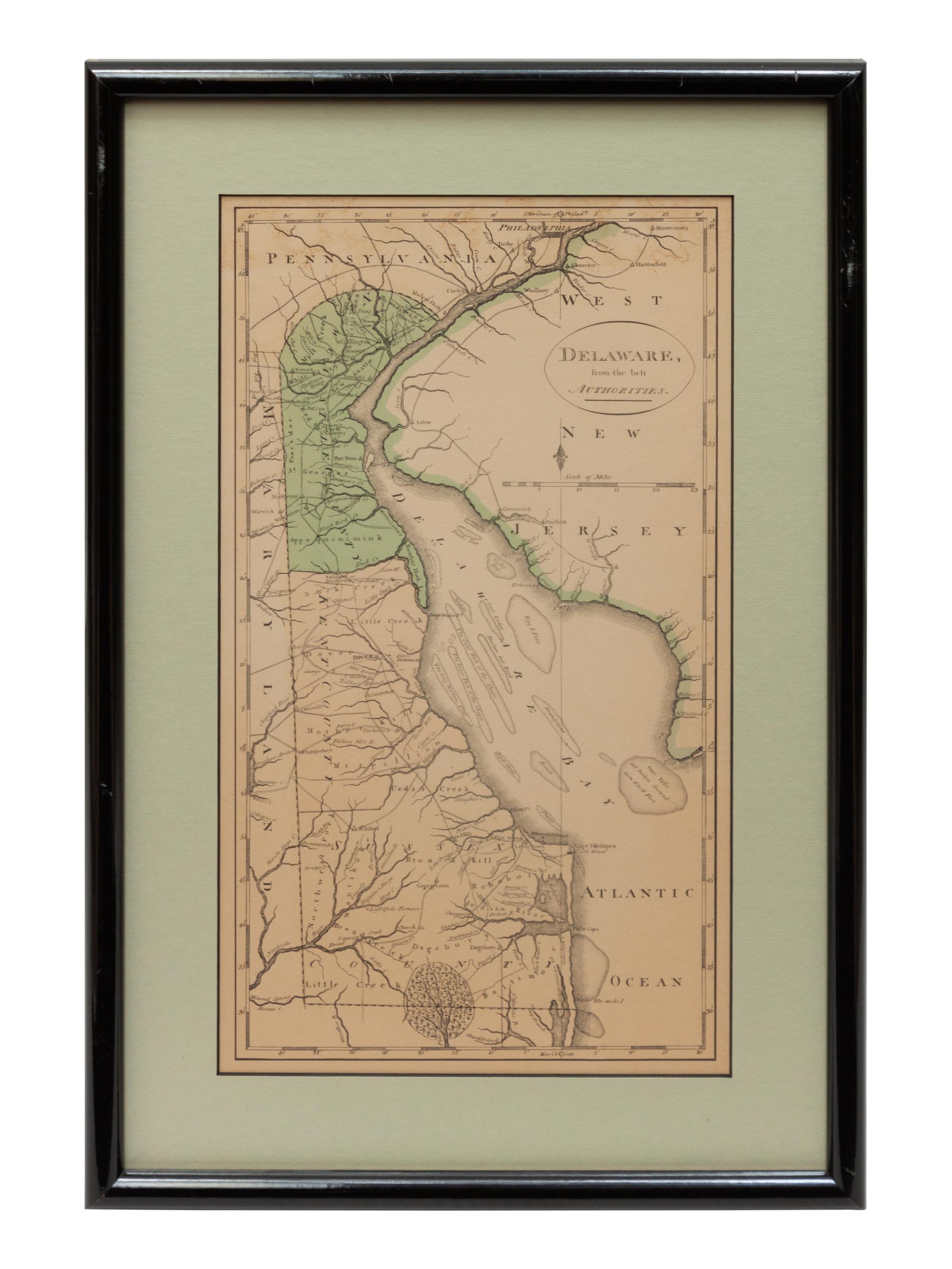 Three Historic Maps: New Map of Europe from The Latest Authorities, 1811, Delaware from the Belt Authorities, 1796, North Carolina published by J.H. Colton & Co.,