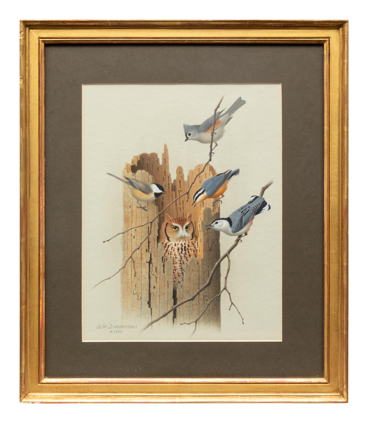 Group of Nine Works, American Bird Series, 1988