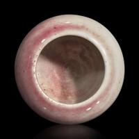A Chinese copper red-glazed globular water coupe 釉里红水盂 Qing dynasty, 18th/19th century ? ???????