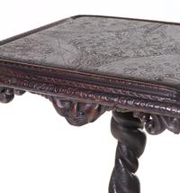 A German Carved Mahogany Pedestal Table