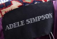 An Adele Simpson Multicolor Tapestry Coat, Size 14.