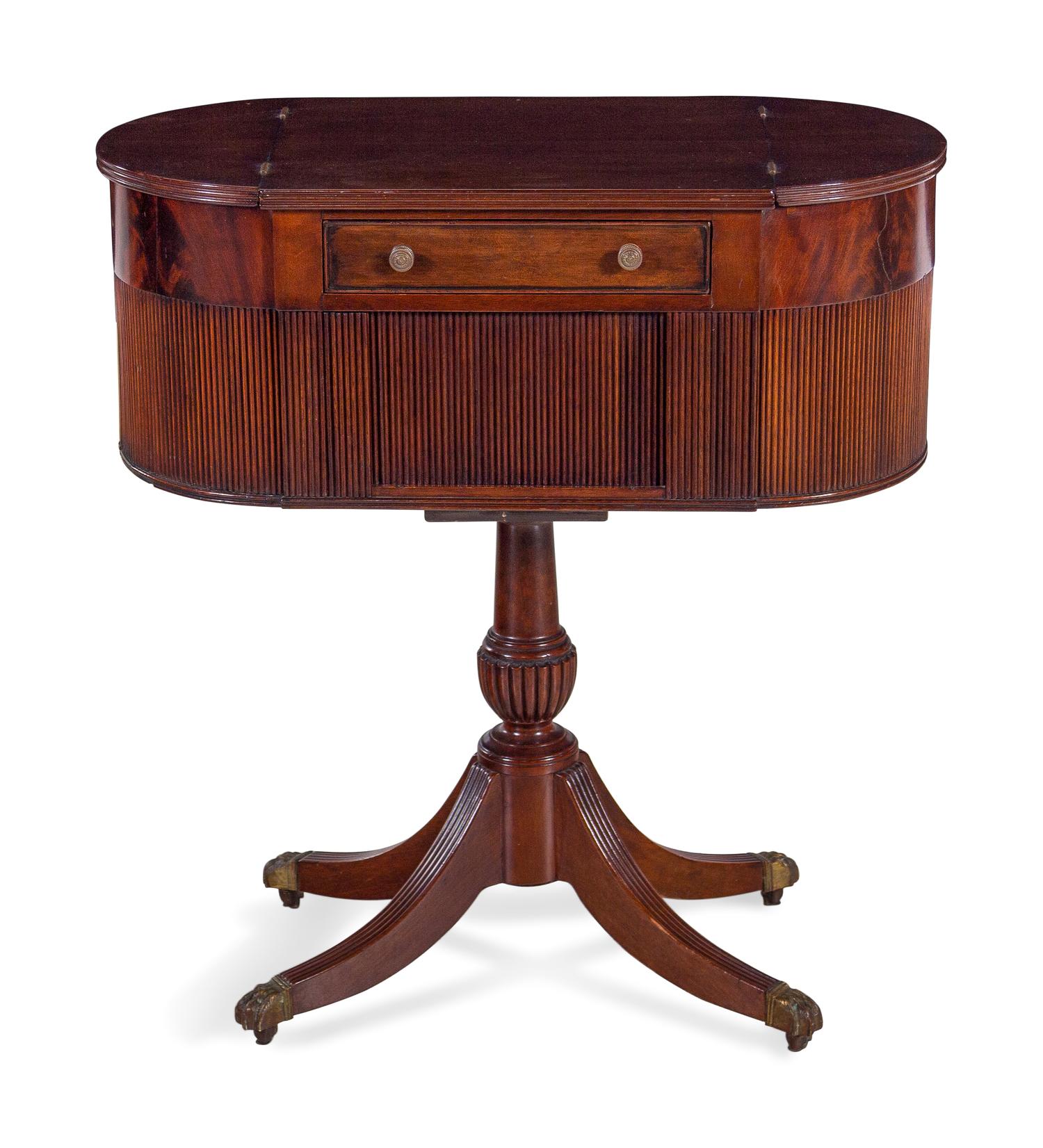 A Classical Mahogany Work Table in the Manner of Duncan Phyfe
