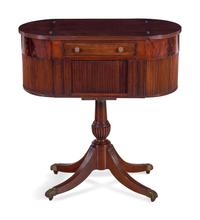 A Classical Mahogany Work Table in the Manner of Duncan Phyfe