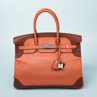 Hermès, Limited Edition Ghillies Birkin 35 in Rosy & Rouge H Swift