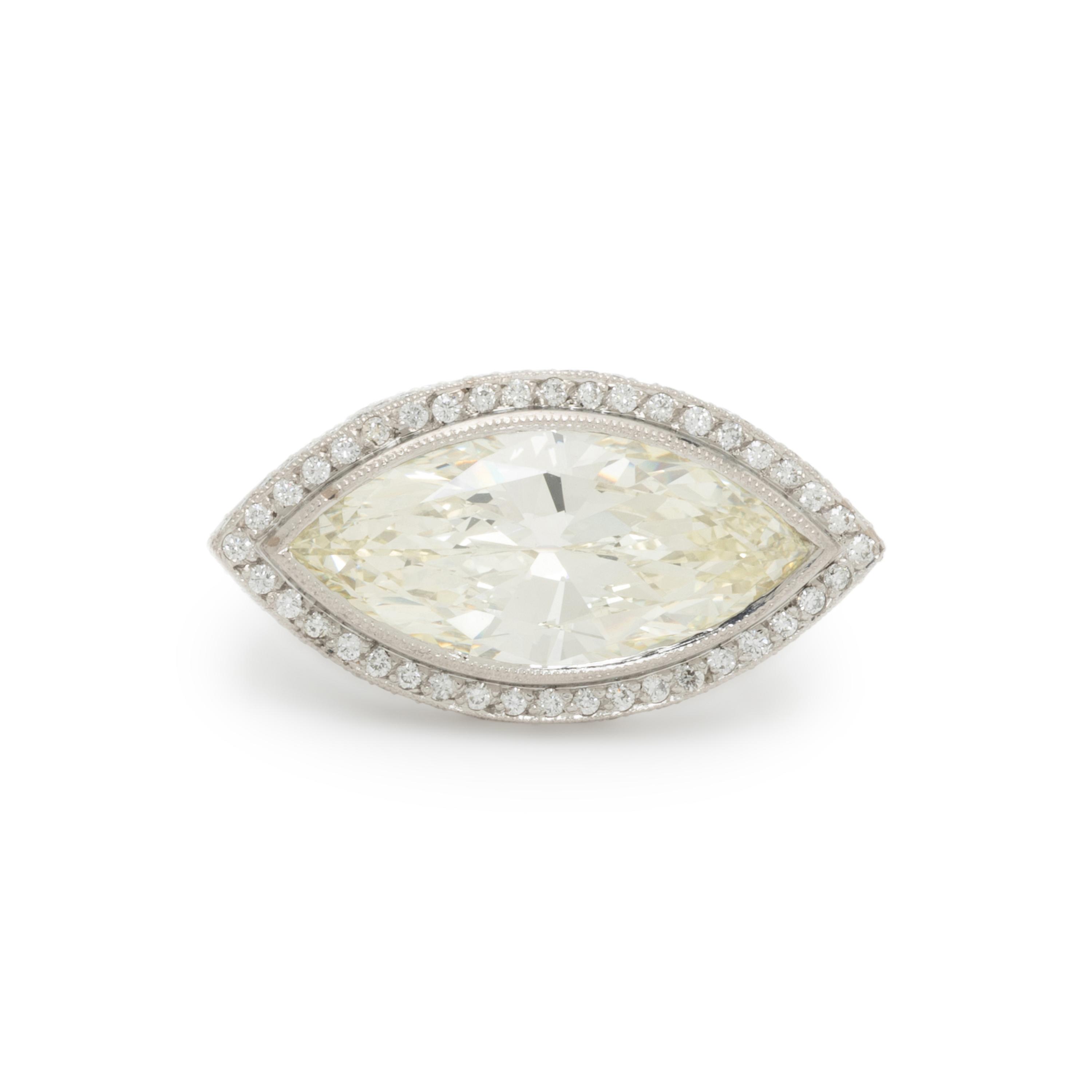 DIAMOND AND PLATINUM RING