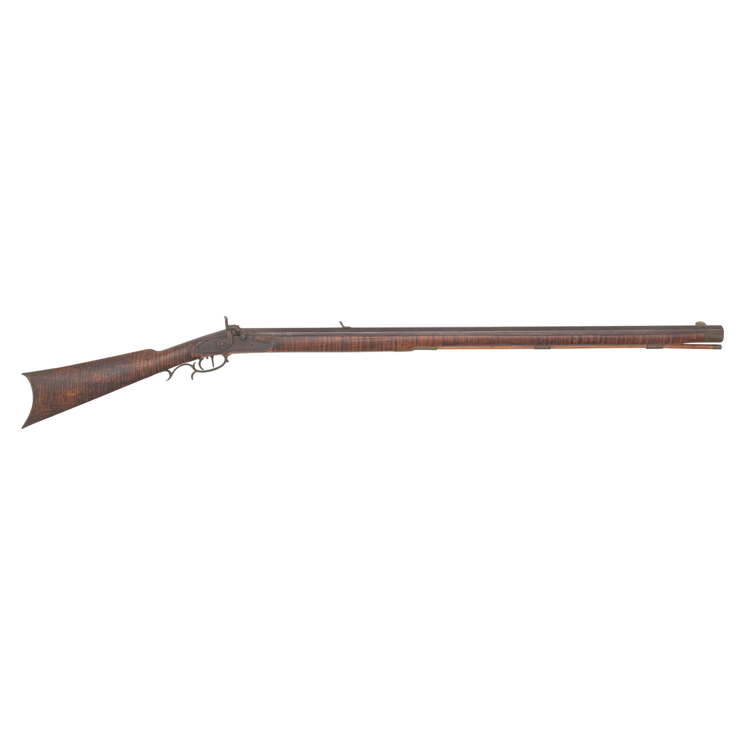 Unmarked Full Stock Heavy Barrel Percussion Rifle