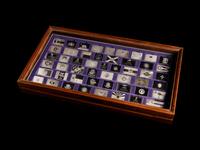 [PRIVATE ISSUE] A Franklin Mint Sterling Silver 50-State Flag Medallion Set