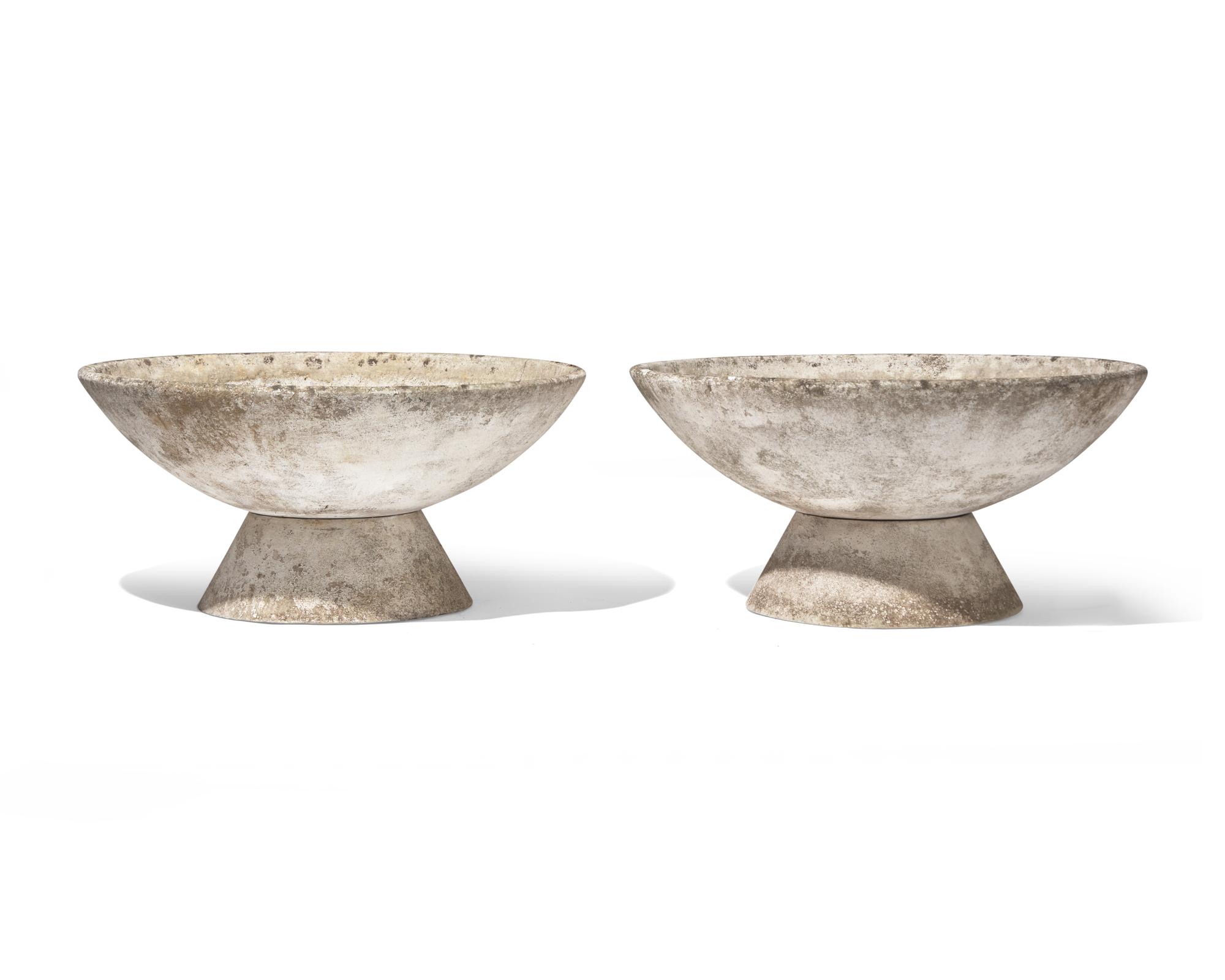 Pair of Cast Stone Planters France