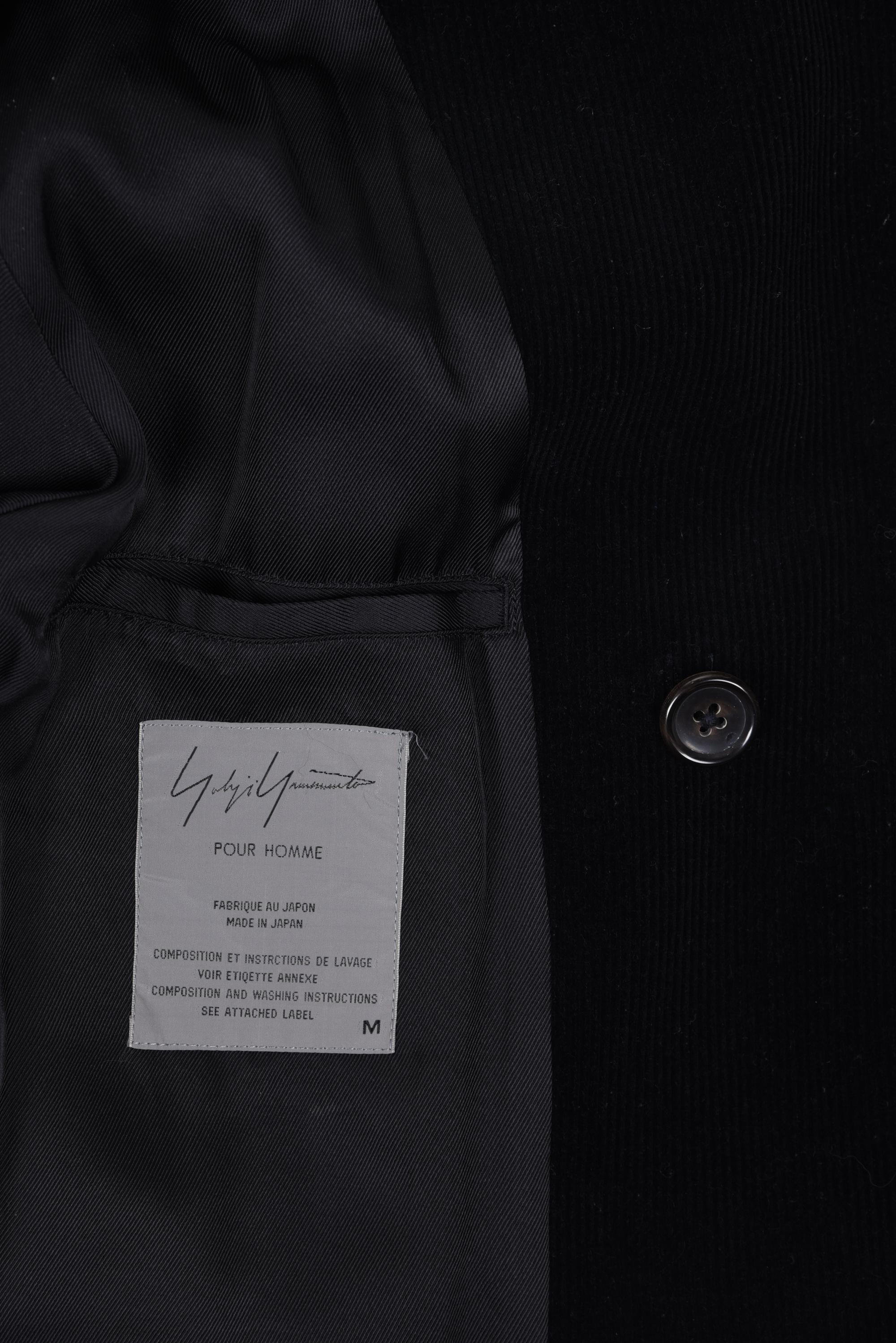 Yohji Yamamoto Men’s Oversized Corduroy Hooded Coat, 1980-2000s