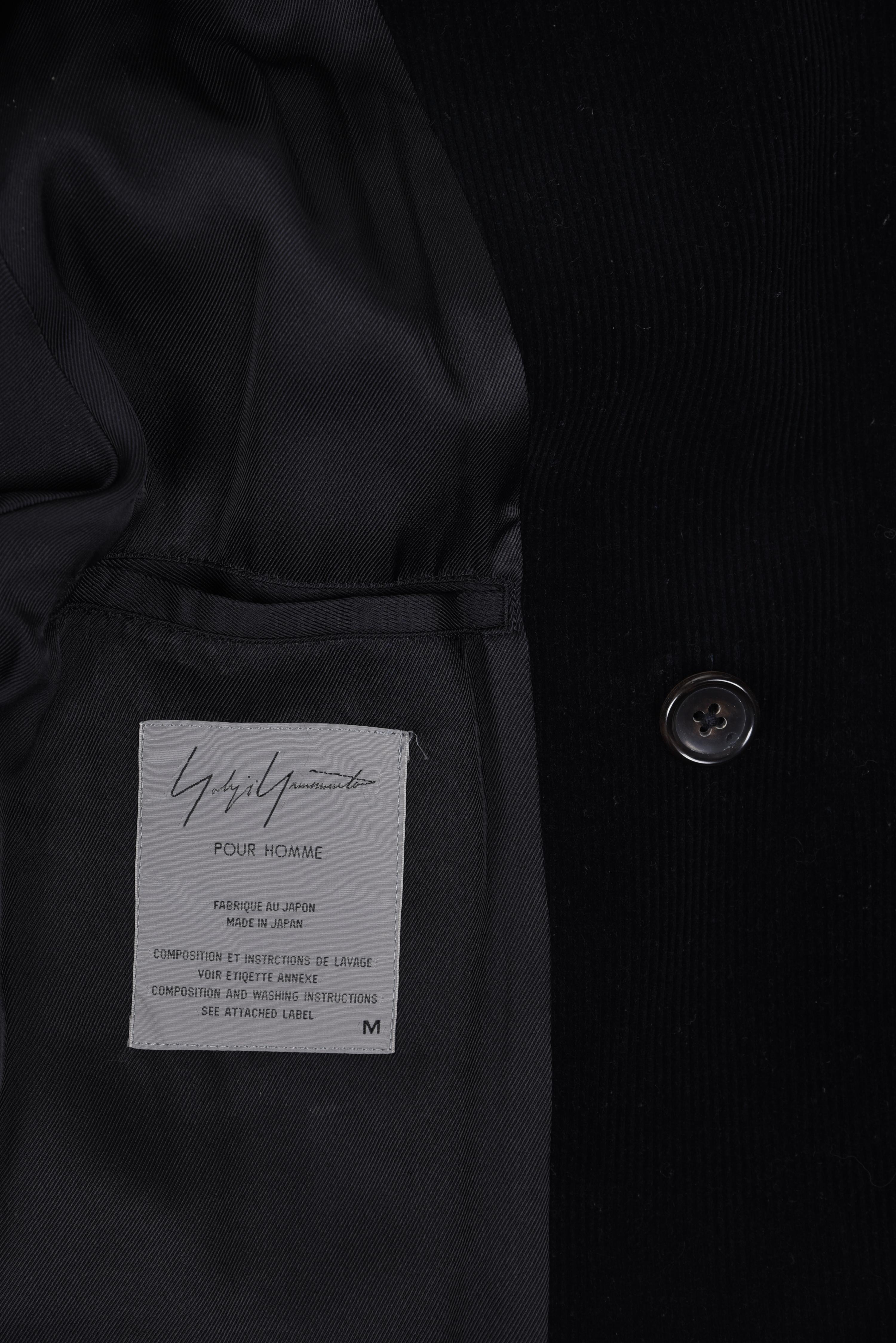 Yohji Yamamoto Men’s Oversized Corduroy Hooded Coat, 1980-2000s