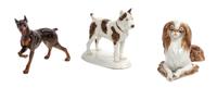 Three Hutschenreuther Porcelain Figures Width of widest 8 1/2 inches. — 20TH CENTURY