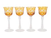 A Collection of Cut-to-Clear Glass Stemware