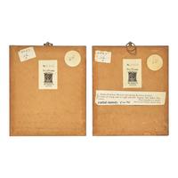 American School 19th Century, Two Silhouette Profiles Portraits of Ruggles Family Members
