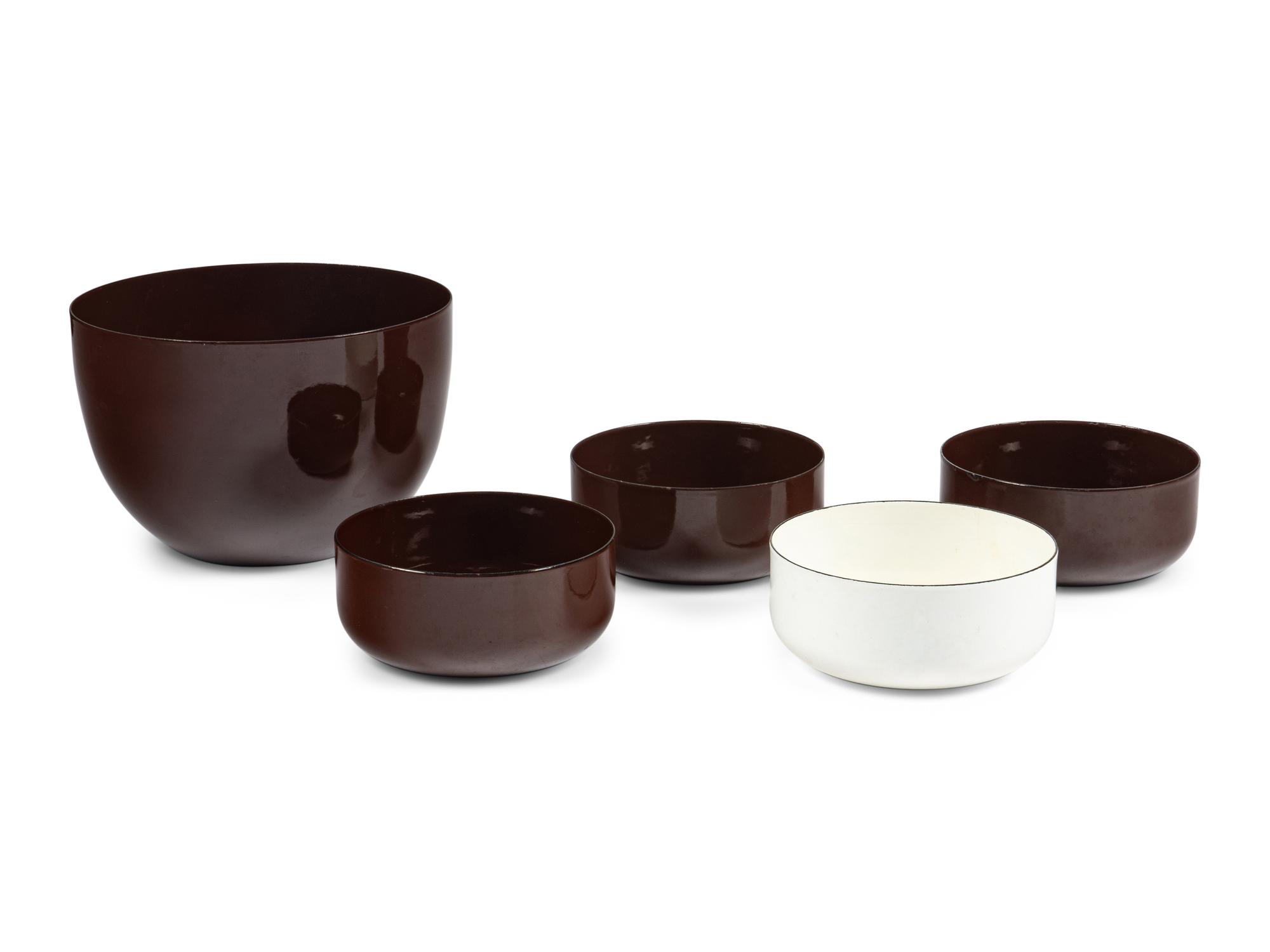 Group of Five Bowls