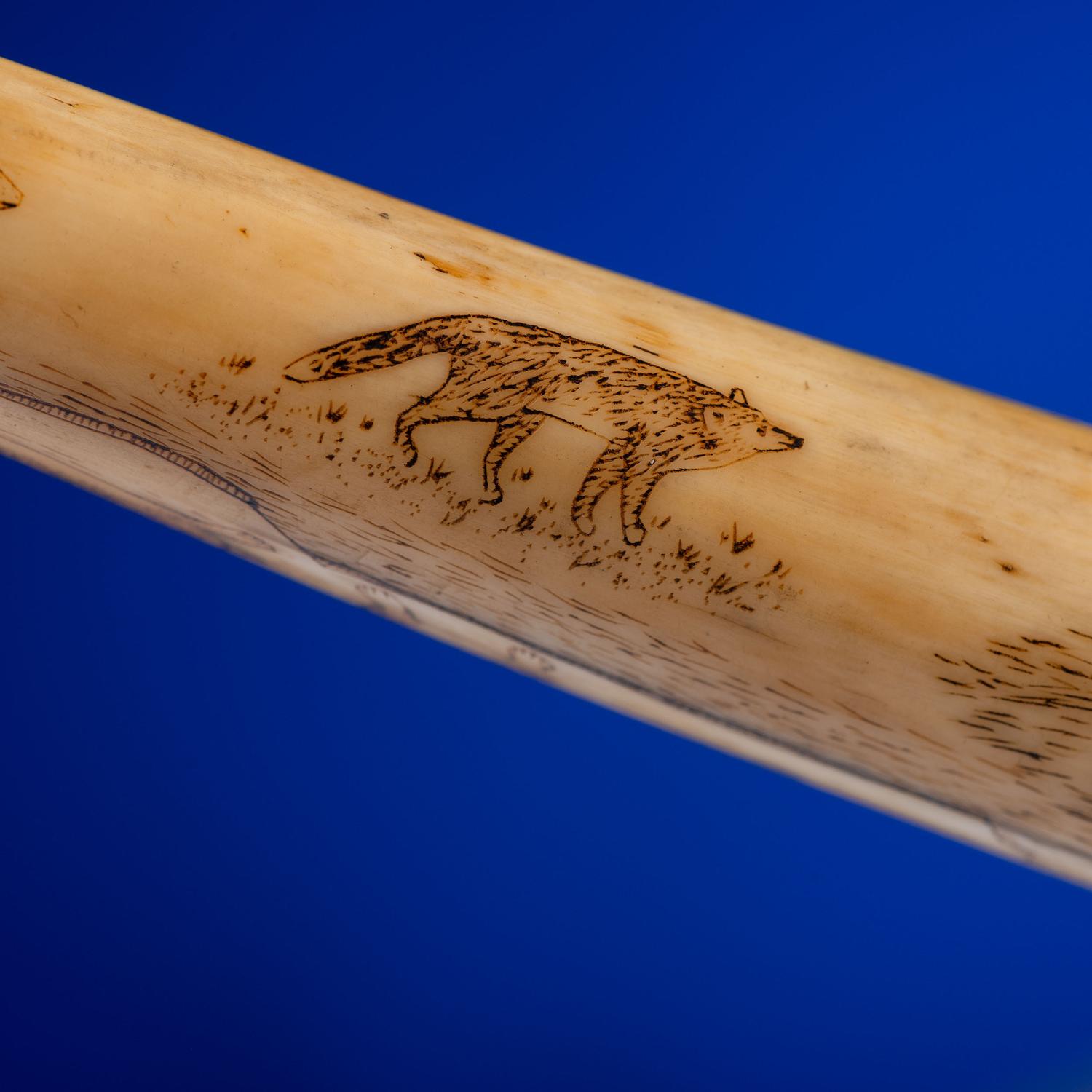 John Octuck (Inuit, 1873-1918) Scrimshawed Cribbage Board