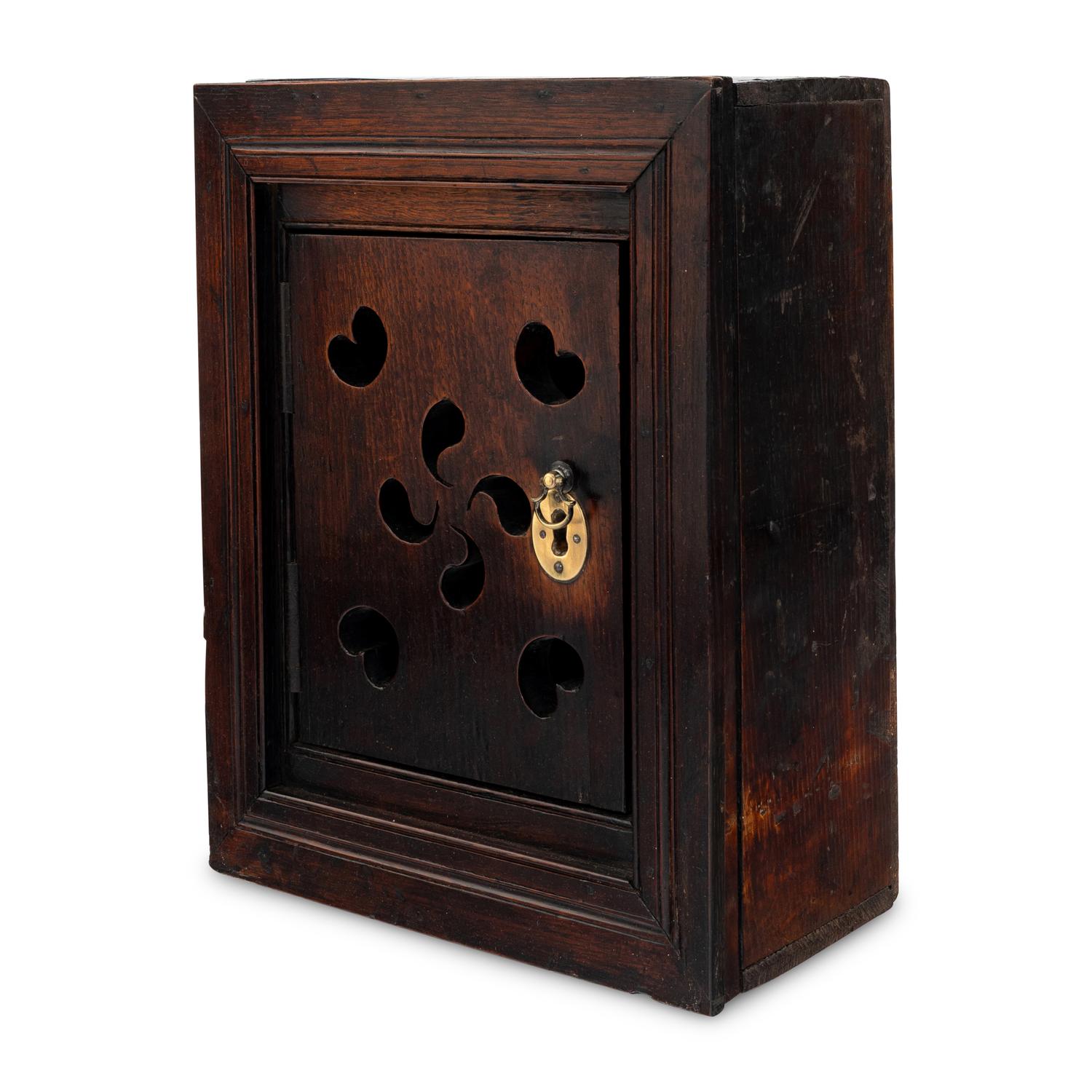 A Montgomeryshire Oak Hanging Cupboard