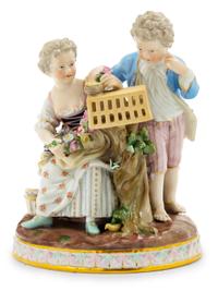 A Meissen Porcelain Figural Group