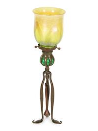 A Tiffany Studios Candlestick with Original Snuffer