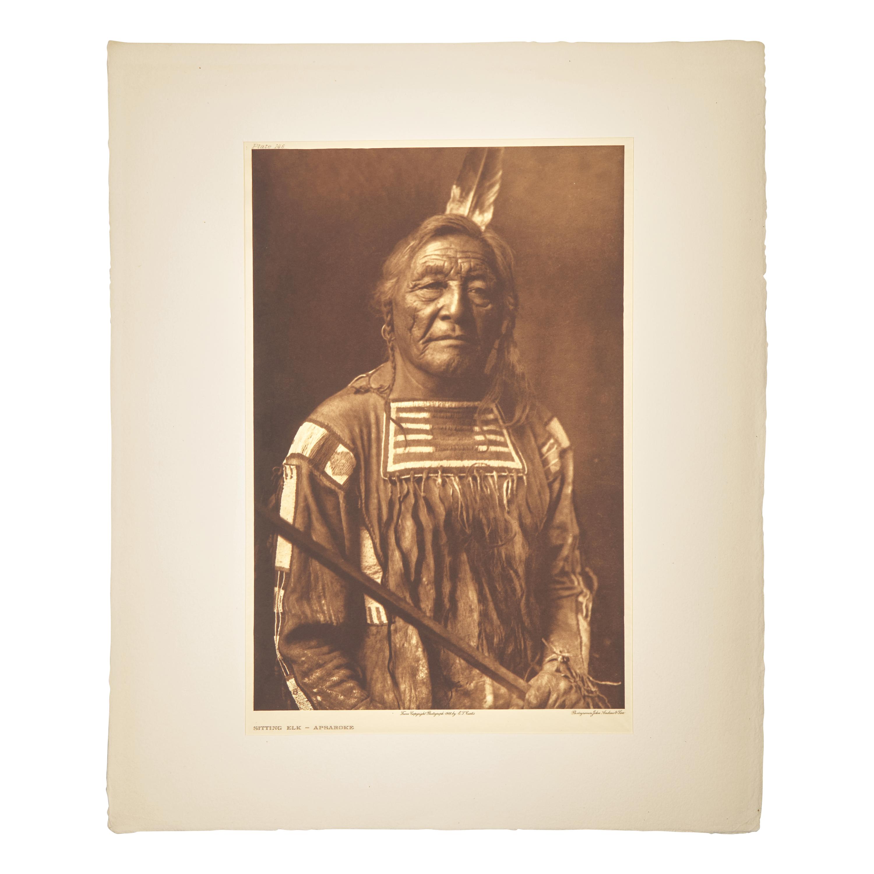 Edward Curtis (American, 1868-1952) — Sitting Elk - Apsaroke Plate 146
