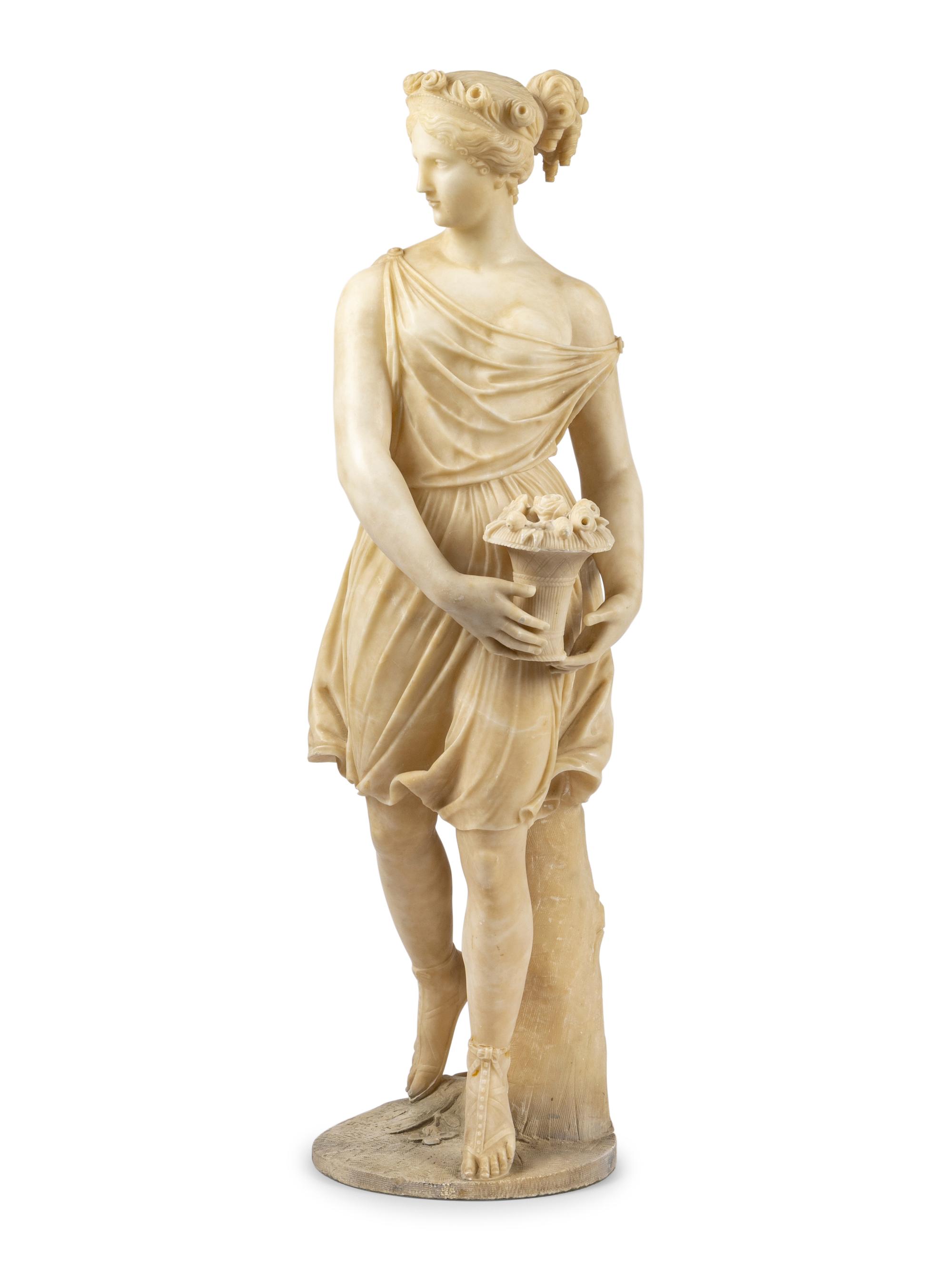 An Italian Alabaster Figure