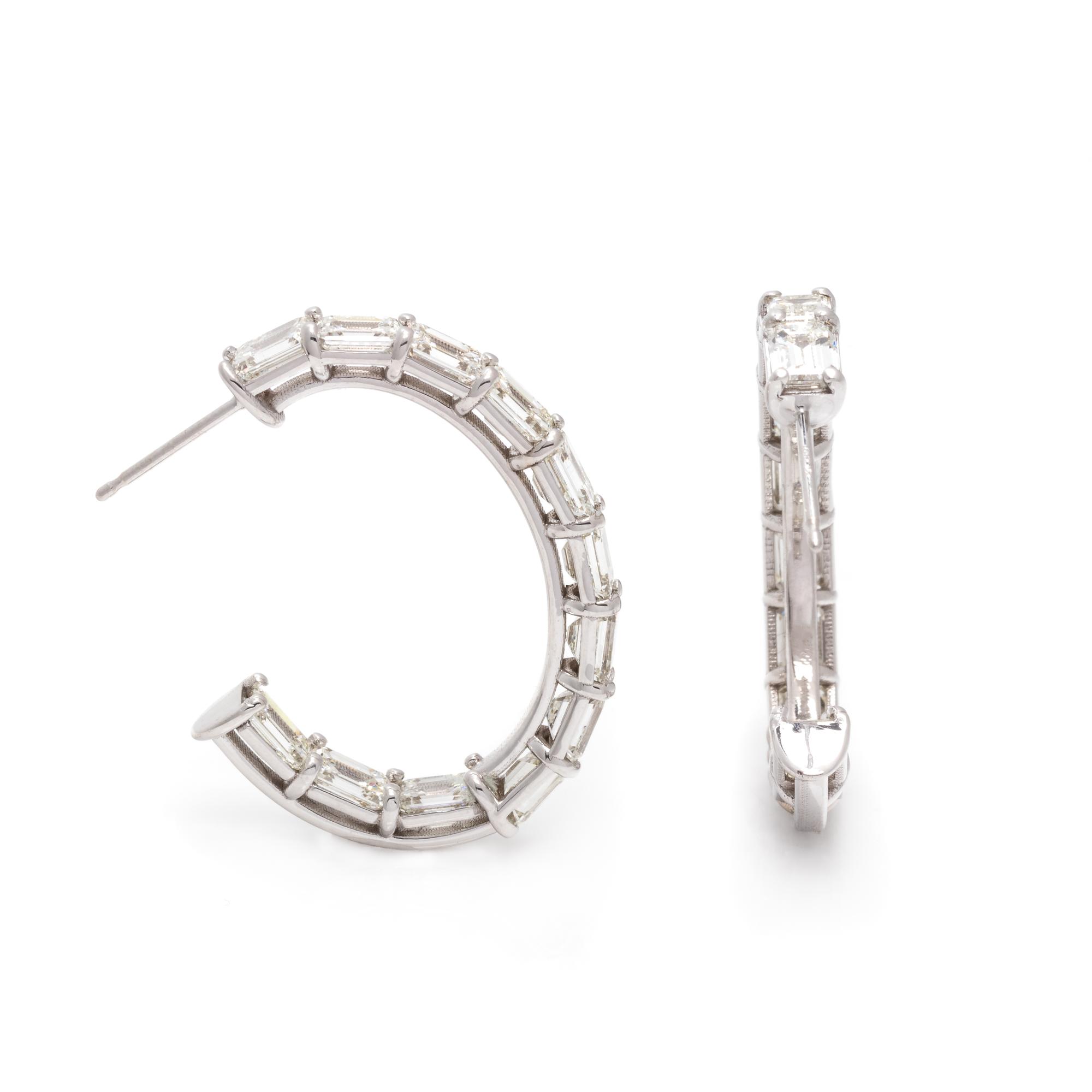 DIAMOND HOOP EARRINGS