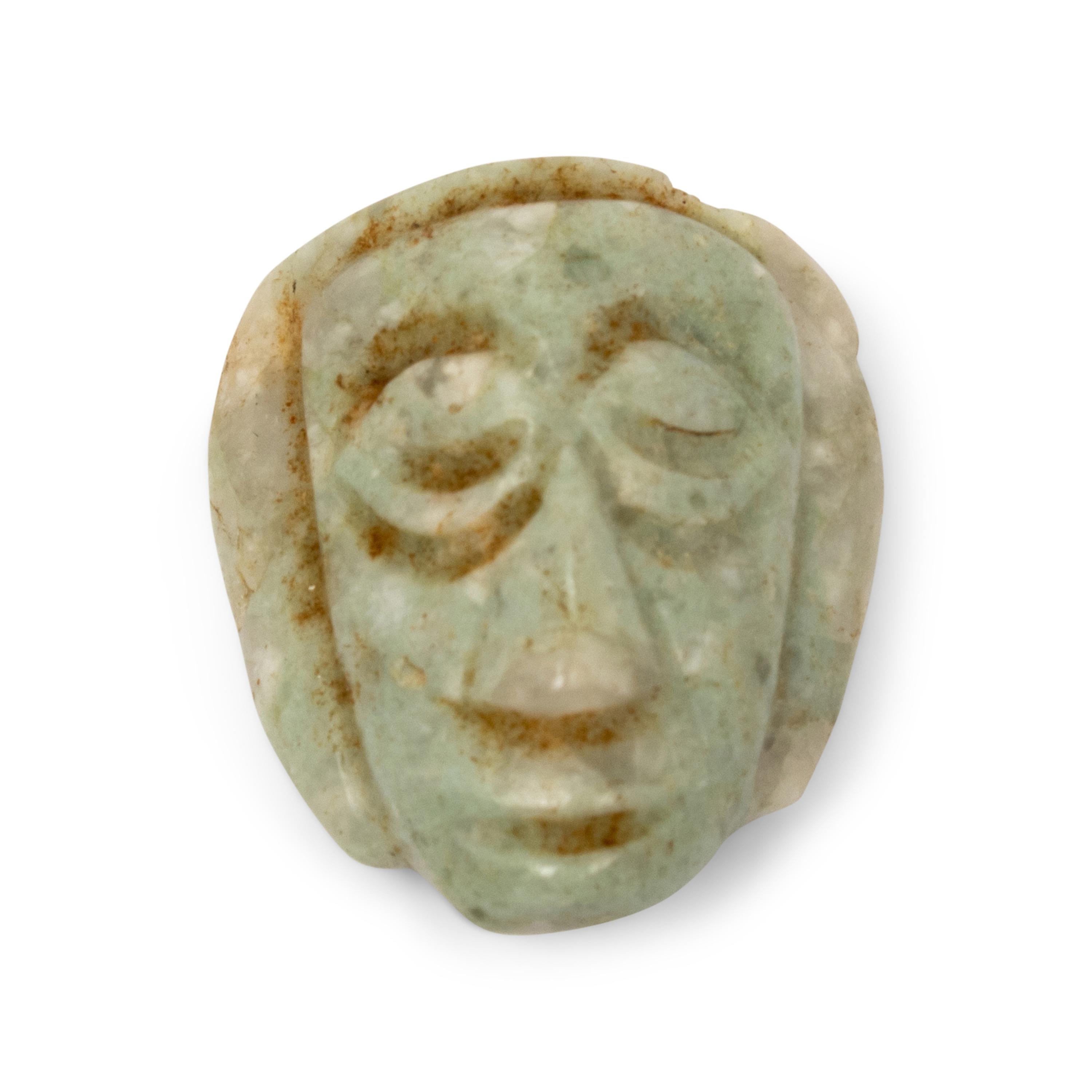 A Maya Jadeite Maskette