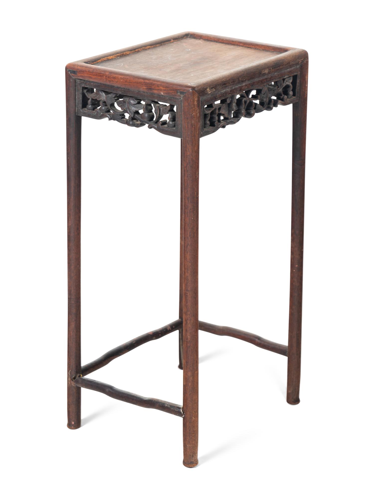 Four Chinese Hardwood Rectangular Stands
