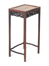 Four Chinese Hardwood Rectangular Stands
