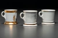Three Fraternal Order of Owls Porcelain Shaving Mugs