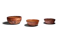 Three Maya Polychrome Bowls