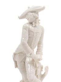 A Nymphenburg Porcelain Figure of a Man in a Tricorne Hat
