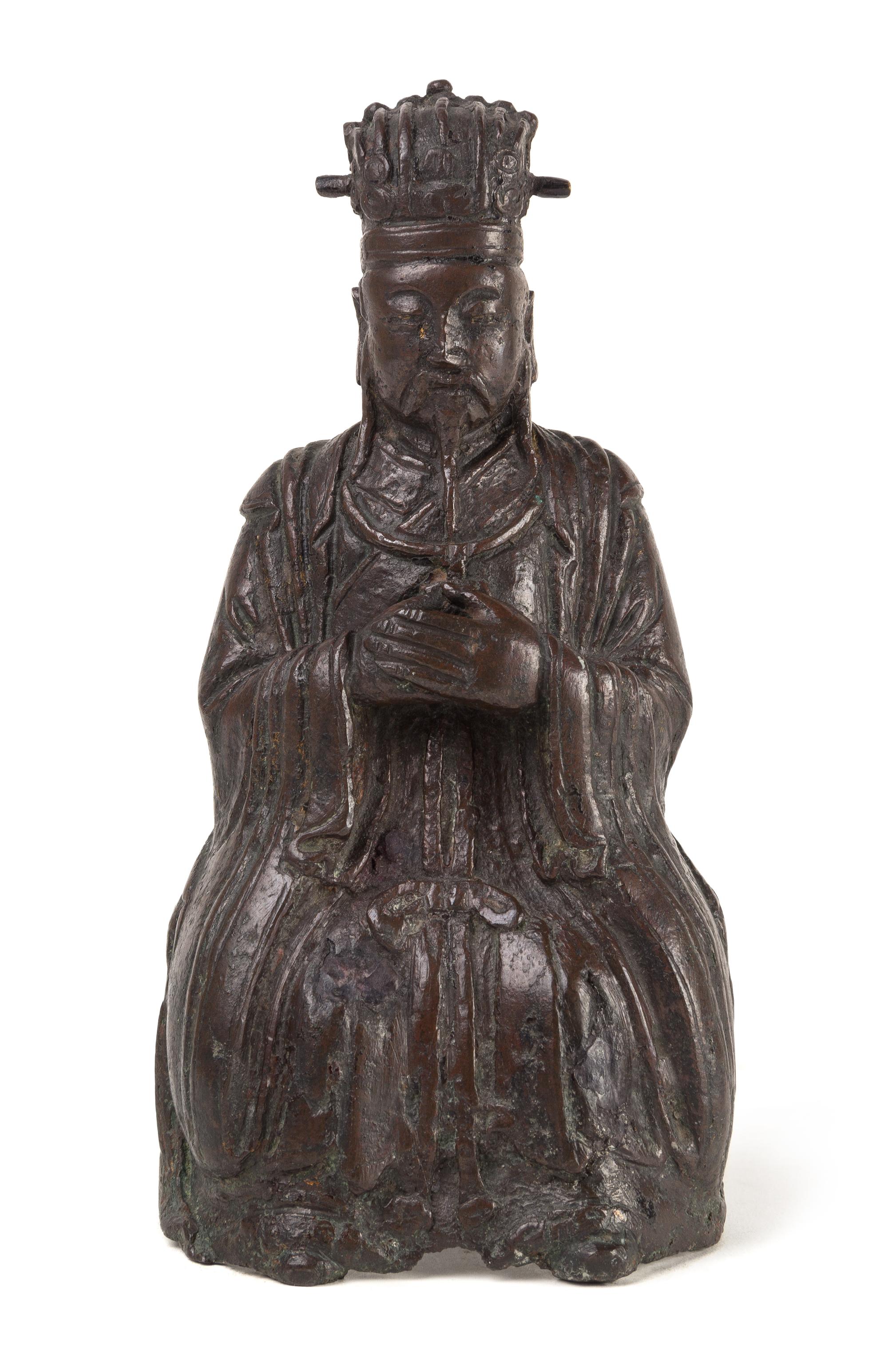 A Bronze Figure of a Daoist Immortal