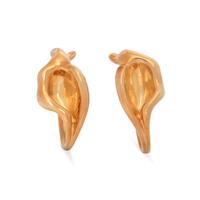 TIFFANY & CO., ELSA PERETTI, YELLOW GOLD CLIP EARRINGS